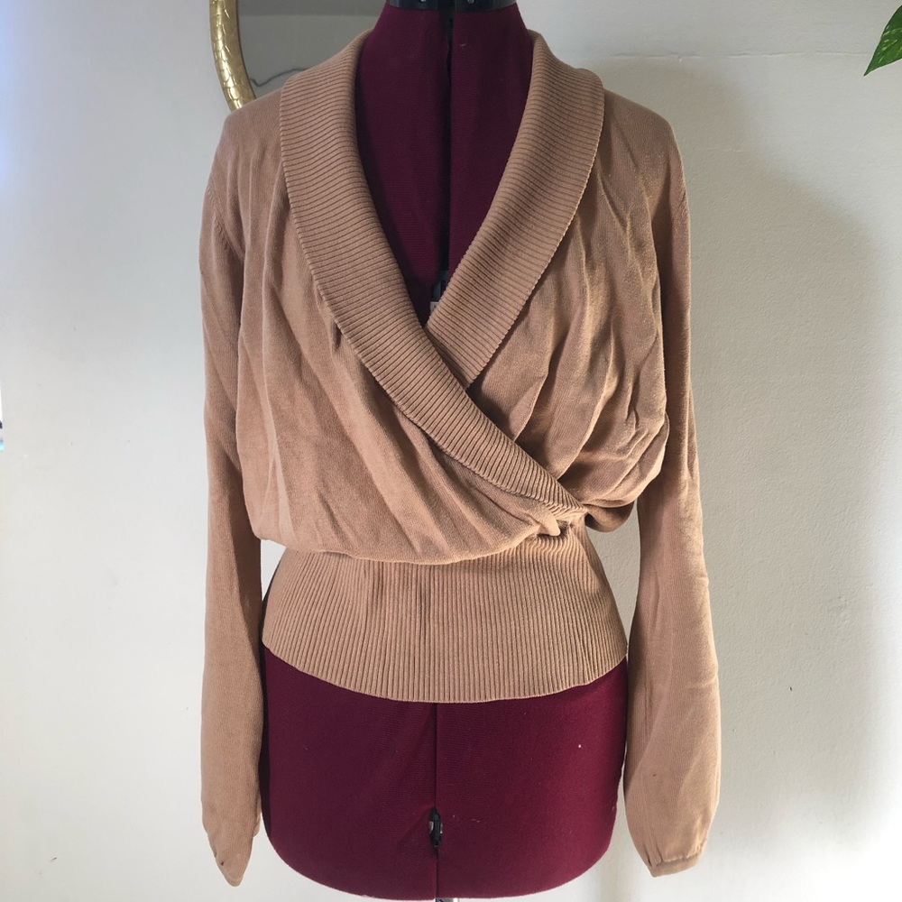 Surplice sweater